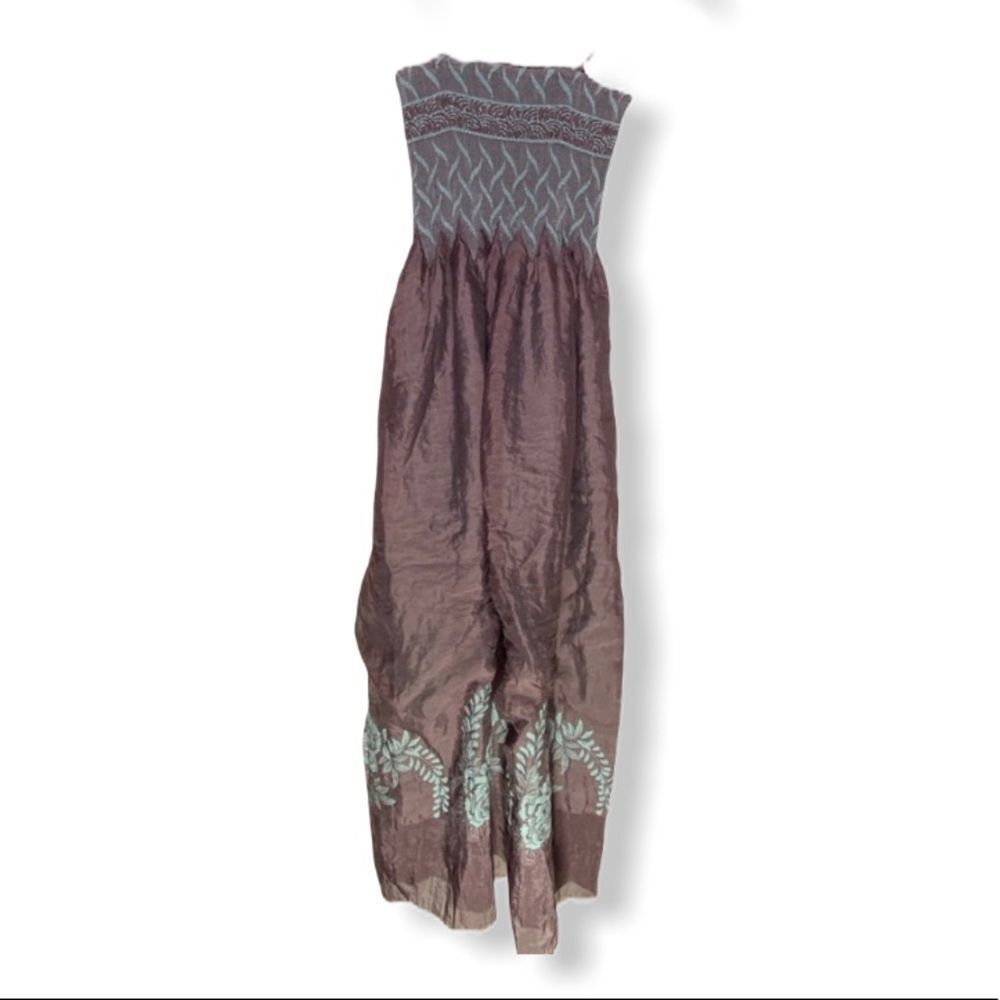 Lapis Smocked Maxi Dress